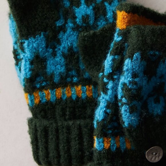 NWT Free People First Frost Fair Isle Mittens One Size Retail $58 - Picture 3 of 5